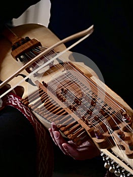 Nyckelharpahandcrafted ancient string musical instruments