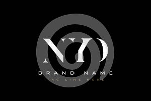 NYD abstract letter logo design