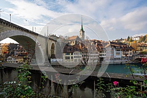 Nydeggbrucke Bridge and Nydeggkirche Church - Bern, Switzerland