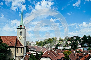 Nydeggkirche Protestant church next to Untertorbrucke bridge, Be