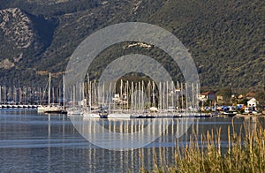 Nydri bay at Lefkada, Greece