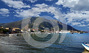 Nydri harbour at Lefkada island