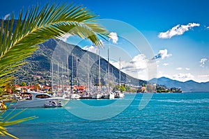 Nydri harbour at Lefkada, Greece.