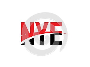 NYE Letter Initial Logo Design Vector Illustration photo