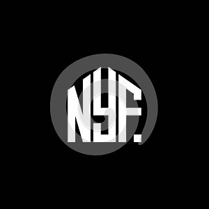 NYE letter logo design on BLACK background. NYE creative initials letter logo concept. NYE letter design photo
