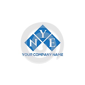 NYE letter logo design on white background. NYE creative initials letter logo concept. NYE letter design photo