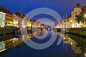 Nyhavn in Copenhagen, Denmark.