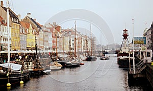 Nyhavn in Copenhagen, Denmark