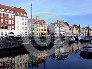 Nyhavn, Copenhagen, Denmark-Colorful Buildings And Boats 02