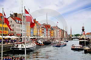 Nyhavn, New Harbor, Copenhagen, Denmark