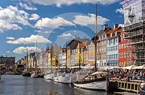 Nyhavn, a waterfront in Copenhagen, Denmark