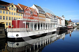 Nyhavn (new Harbor) in Copenhagen, Denmark