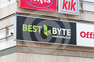 Logo and sign Best Byte, retail company