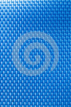 Nylon blue texture. Dark polyester fiber material for sport cloth or abstract weave background. Carbon pattern for