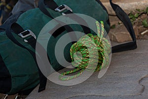 Nylon Climbing Rope by Gear Bag