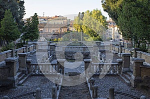 The Nymph Fountain in Rome, Italy.