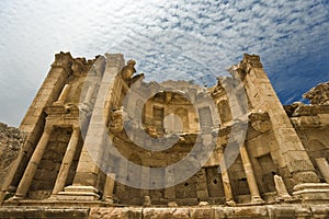 The Nymphaeum in Jerash photo