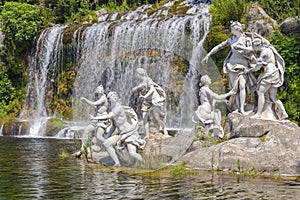 Nymphs mythological statues
