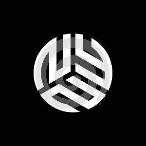 NYN letter logo design on black background. NYN creative initials letter logo concept. NYN letter design