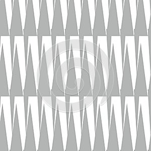 Triangular pattern,simple repeating geometric background, halftone monochrome vector graphic, isolated on white