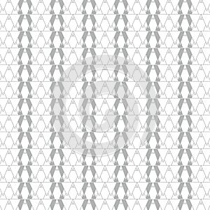 Triangular pattern,simple repeating geometric background, halftone monochrome vector graphic, isolated on white