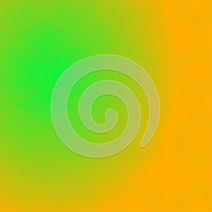 Green and yellow color repeating gemetric pattern, vector background photo