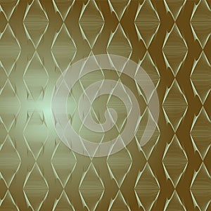 Green and gray color repeating gemetric pattern, futiristic texture, vector background photo