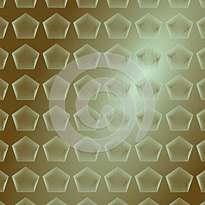 Green and gray color repeating gemetric pattern, futiristic texture, vector background
