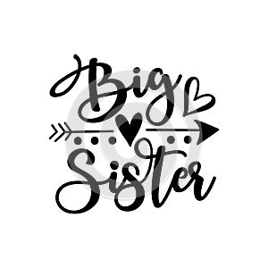 Big Sister - text with arrow symbol