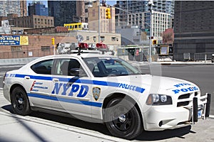 NYPD highway patrol car in Manhattan