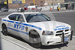 NYPD highway patrol car in Manhattan