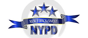 NYPD Spoof NEW Yorks Finest Badge On White