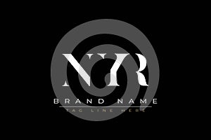NYR abstract letter logo design