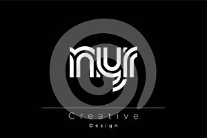 NYR Creative Unique Modern Letter Logo Design
