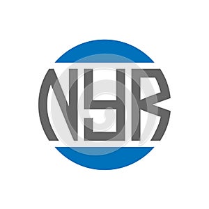 NYR letter logo design on white background. NYR creative initials circle logo concept. NYR letter design