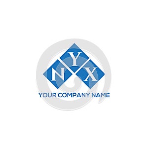 NYX letter logo design on white background. NYX creative initials letter logo concept. NYX letter design