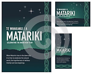 NZ Celebrating Matariki Maori New Year, Maori pattern