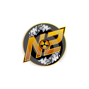 NZ Logo Monogram ESport Gaming with Gas Shape Design