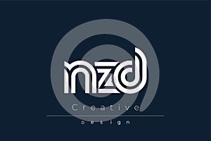 NZD Creative Unique Modern Letter Logo Design