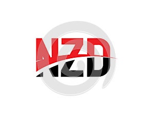 NZD Letter Initial Logo Design Vector Illustration