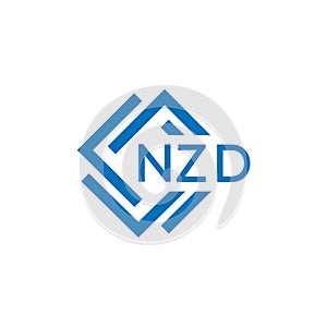 NZD letter logo design on white background. NZD creative circle letter logo concept. NZD letter design.NZD letter logo design on