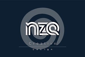 NZE Creative Unique Modern Letter Logo Design