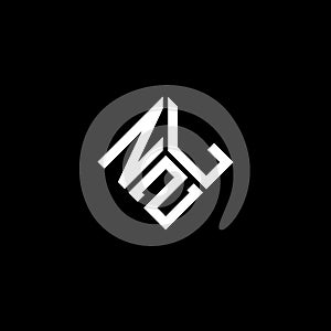 NZL letter logo design on black background. NZL creative initials letter logo concept. NZL letter design photo