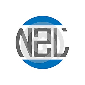 NZL letter logo design on white background. NZL creative initials circle logo concept. NZL letter design photo