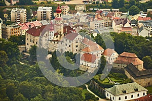 Aerial view of NÃÂ¡chod castle