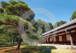 O-bansho guardhouse in the Imperial Palace garden. Tokyo. Japan