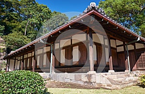 O-bansho guardhouse in the Imperial Palace garden. Tokyo. Japan