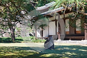 O-bansho guardhouse in the Imperial Palace garden. Tokyo. Japan