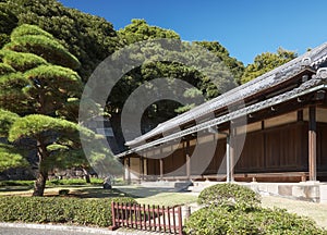 O-bansho guardhouse in the Imperial Palace garden. Tokyo. Japan