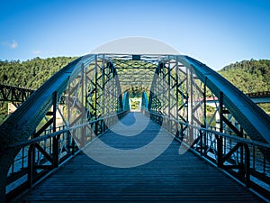 O Barqueiro footbridge La Coruna, Spain.